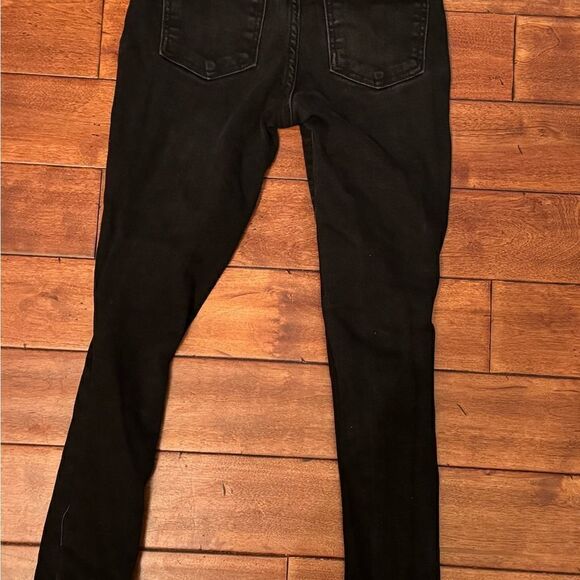 ART CLASS DARK WASH Black DENIM DISTRESSED SKINNY FIT JEANS Size 8 - Picture 3 of 4